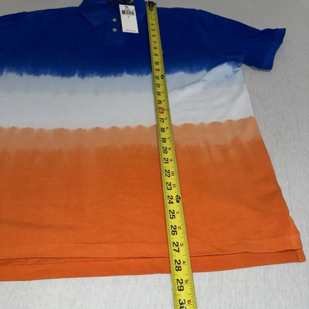 Polo Ralph Lauren Classic Fit Shirt Men Large Short Sleeve Polo Tie Dye Pony NWT